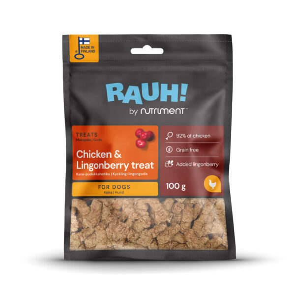 RAUH! Chicken & Lingonberry Treat 100g