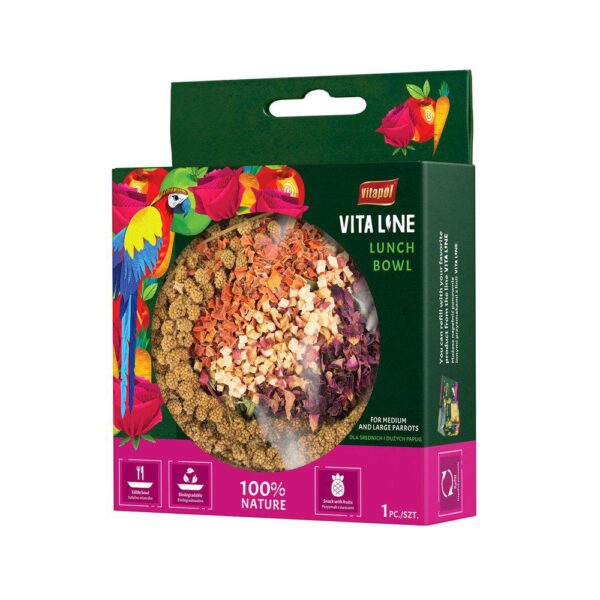Vitaline Smakers LunchBowl mellomstore & store papegøyer