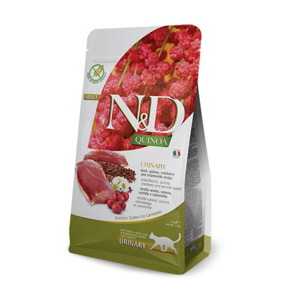 Farmina N&D Cat Quinoa Urinary, Duck & Cranberry Adult 5kg