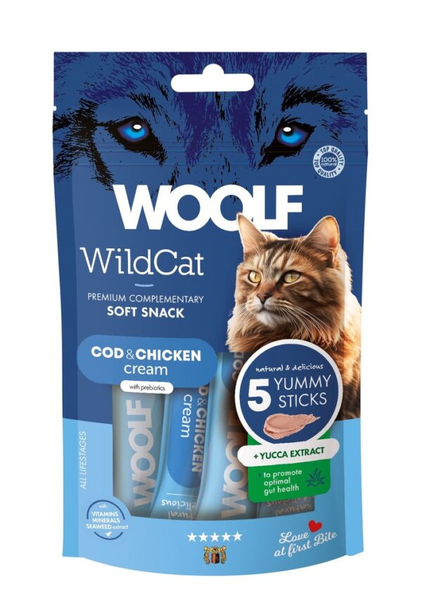 Woolf Wildcat Cream Cod&chichken+yucca extract 5pk