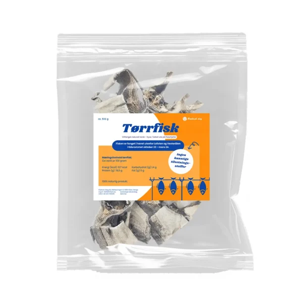 Radical.Dog Tørrfisk av hyse 500g
