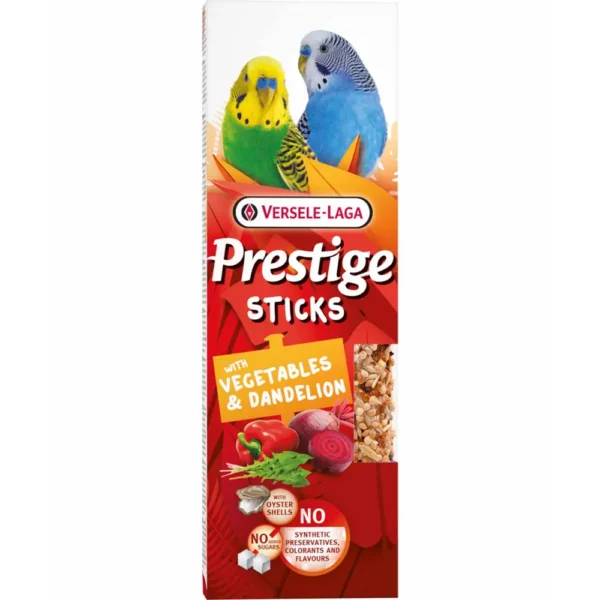 Prestige Sticks Undulat/parakitt Grønnsaker/løvetann 60g