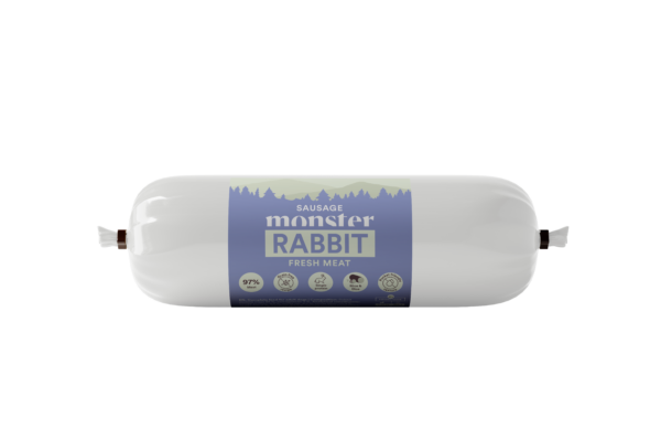 Monster Dog Sausage Single Protein Rabbit 400g
