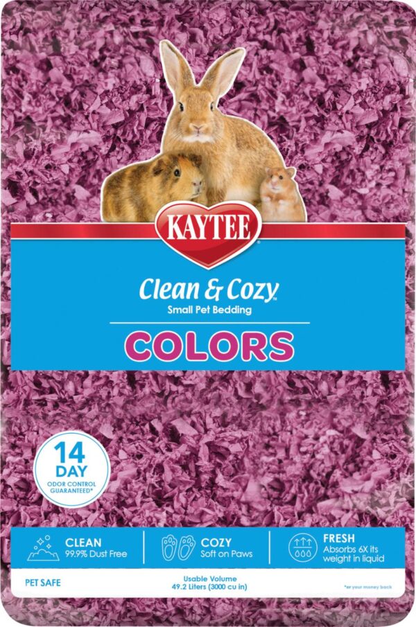 Kaytee Clean & Cosy Colors Plum Papirstrø 49,2L