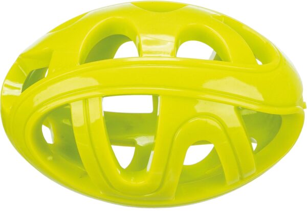 Hundeleke Honeycomb Rugby TPE Lime ø6x23cm
