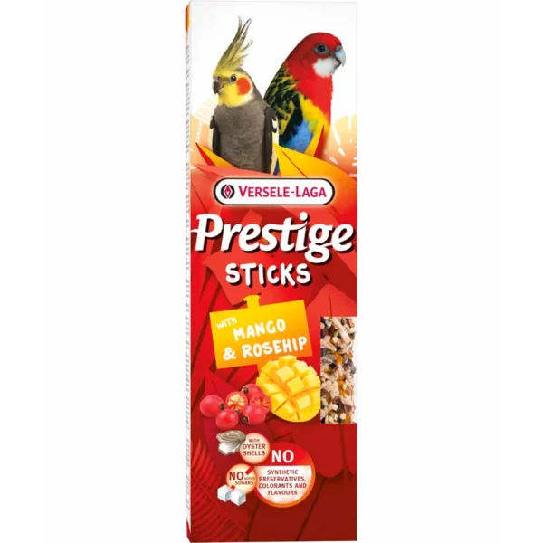 Prestige Sticks Stor Parakitt Mango/nype 2x140g