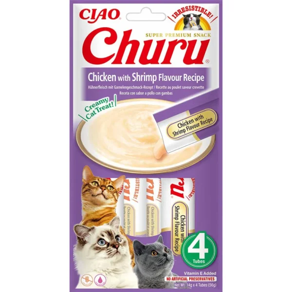 Churu Cat Chicken with Shrimp 4stk
