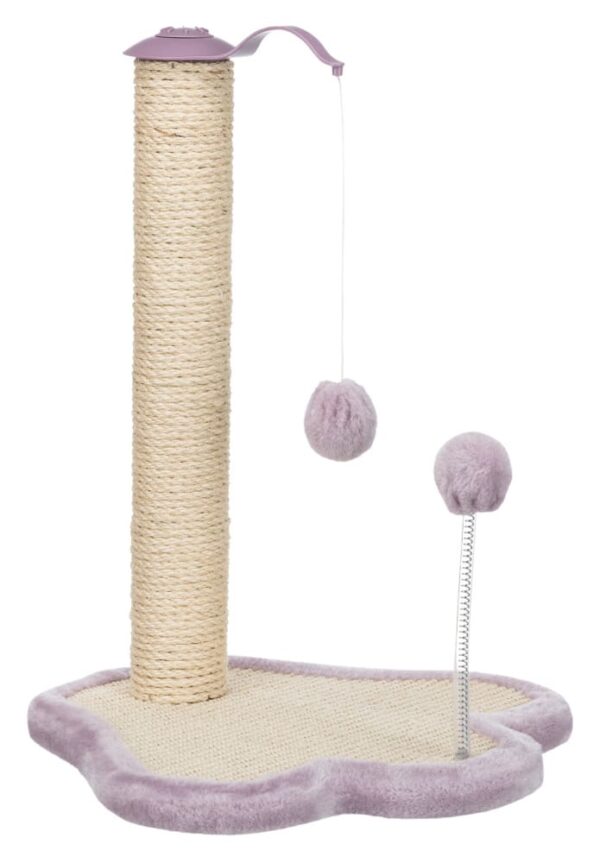 Kattemøbel Klorestokk Poteformet Juniro m/ball Lyslilla 40x38x50cm