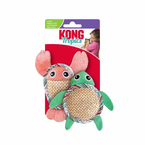KONG Cat Tropics Pals 2pk 15x14x2,5cm