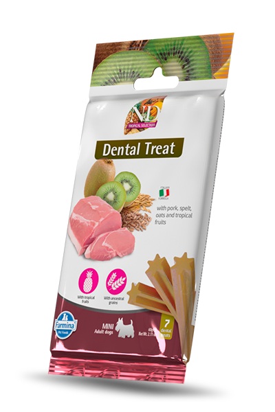 Farmina Dental Treat N&D Tropical Selection Dog Pork Adult Mini 60g