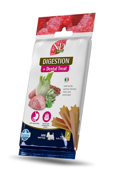 Farmina Dental Treat N&D Quiona Dog Digestion Adult Mini 60g