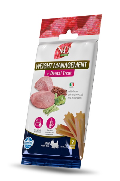 Farmina Dental Treat N&D Quiona Dog Weight Management Lamb Adult Mini 60g