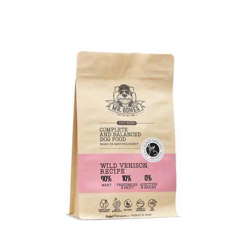 Mr. Bones Dry BARF WIld Venison recipe 1kg