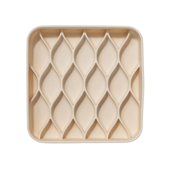 dogged Argyle Slowfeeder Bowl Buttercream
