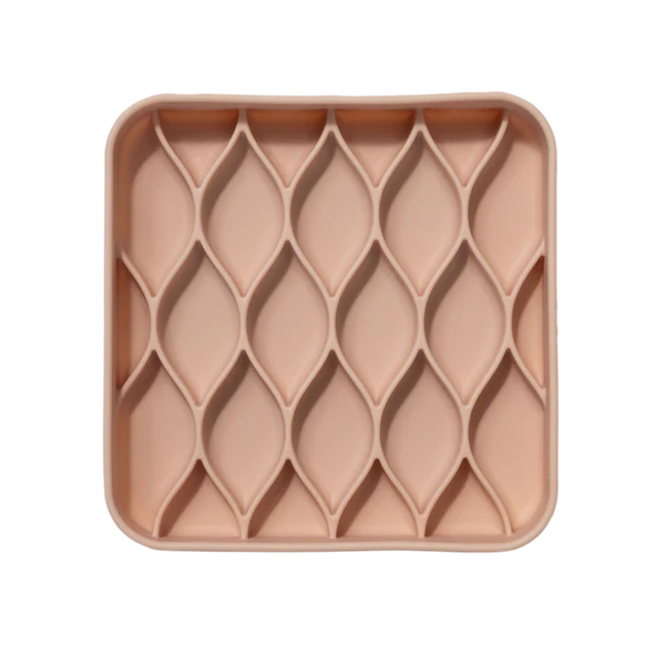 dogged Argyle Slowfeeder Bowl Rose Water