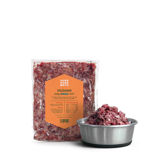 Sund Hundmat Andeblanding 500g