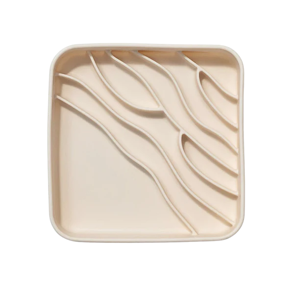 dogged Beach Slowfeeder Bowl Buttercream
