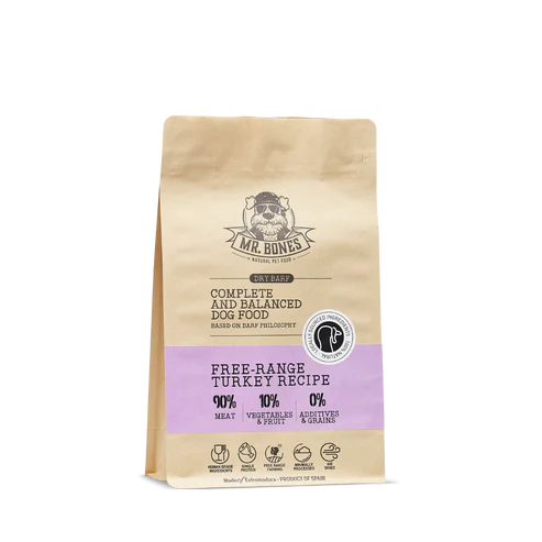 Mr. Bones Dry BARF Free Range Turkey recipe 1kg