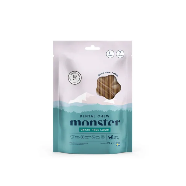 Monster Dog Dental Chew Lamb L Week 7stk/270g