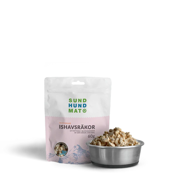 Sund Hundmat Frysetørkede Ishavsreker 60g