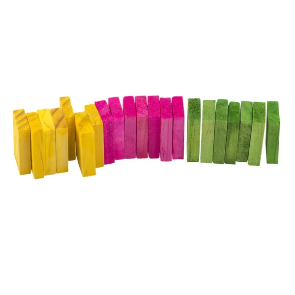 Gnagerleke Dominos farget