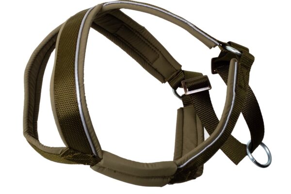Huken Multisele lang stolpe camo m/oransje fôring spesialbestilt
