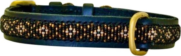 Kampuni lærhalsbånd Skinny Faraja Grå L 61x2,1cm