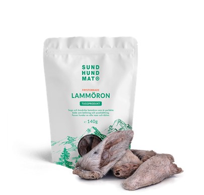 Sund Hundmat Frysetørkede Lammeører 140g