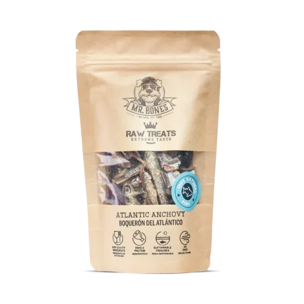 Mr. Bones Raw Treats Atlantic Anchovy 45g