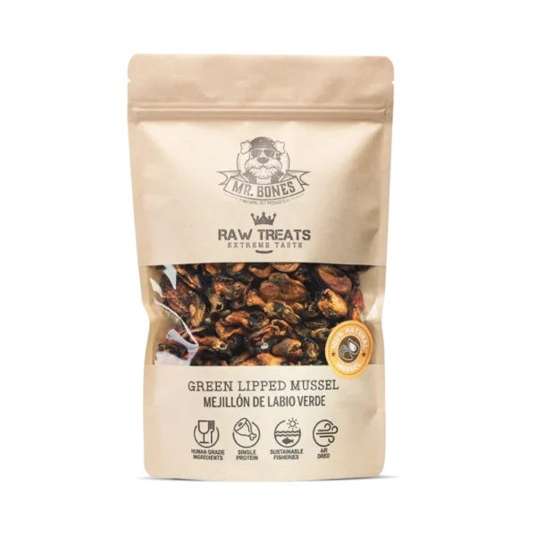 Mr. Bones Raw Treats Grønnleppemusling XL 400g