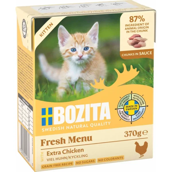 Bozita biter i saus med kylling kitten 370g