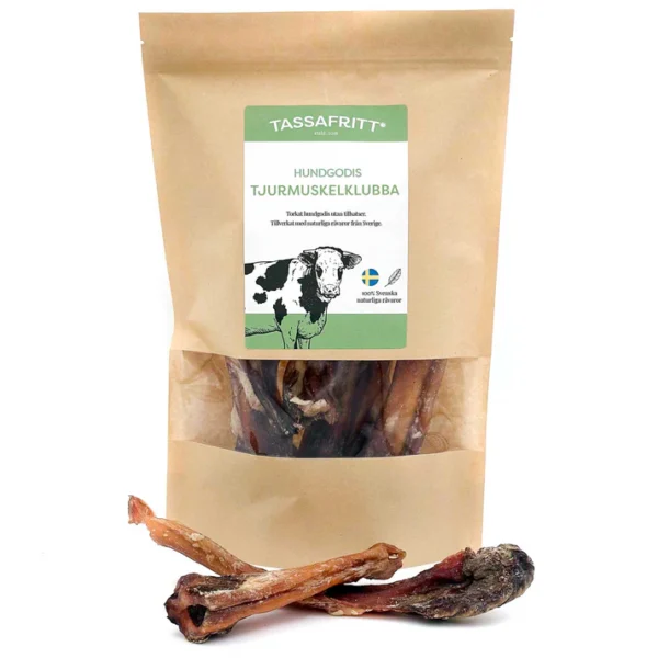 Tassafritt Oksemuskel endestykker 15-30cm 500g