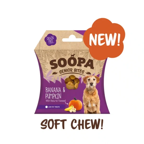Soopa Seniorbites – banan, gresskar & linfrø