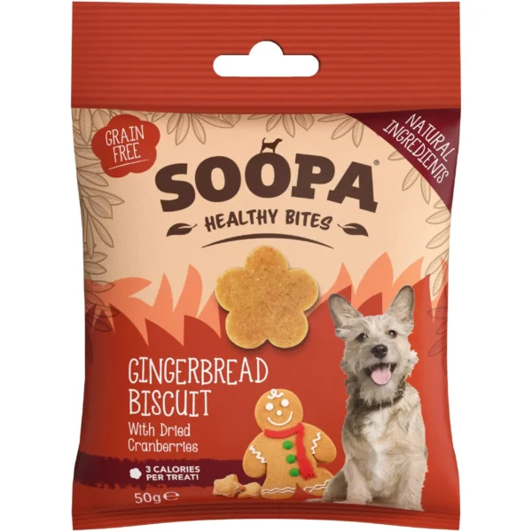Soopa gingerbread biscuit bites