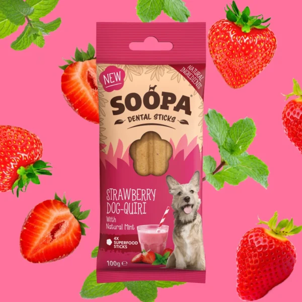Soopa jordbær tyggesticks