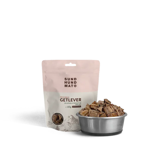 Sund Hundmat Frysetørkede Geiteleverbiter 60g