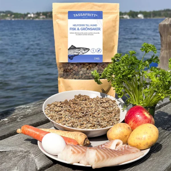Tassafritt Ovnsbakt tørrfôr Fisk & grønnsaker 100g