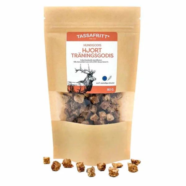 Tassafritt Hjort treningsgodbiter 80g