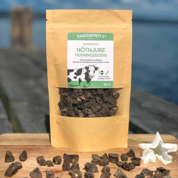 Tassafritt Oksenyre treningsgodbiter 80g
