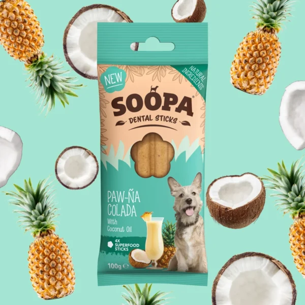 Soopa Paw-Na Colada tyggesticks