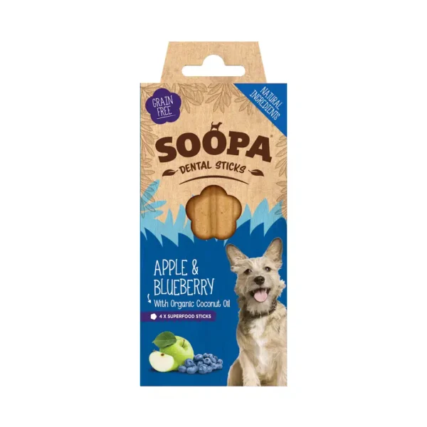 Soopa eple & blåbær tyggesticks