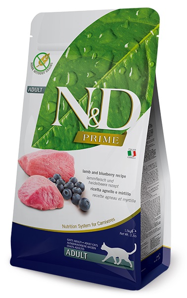 Farmina N&D Cat Prime Lamb & Blueberry Adult 300g
