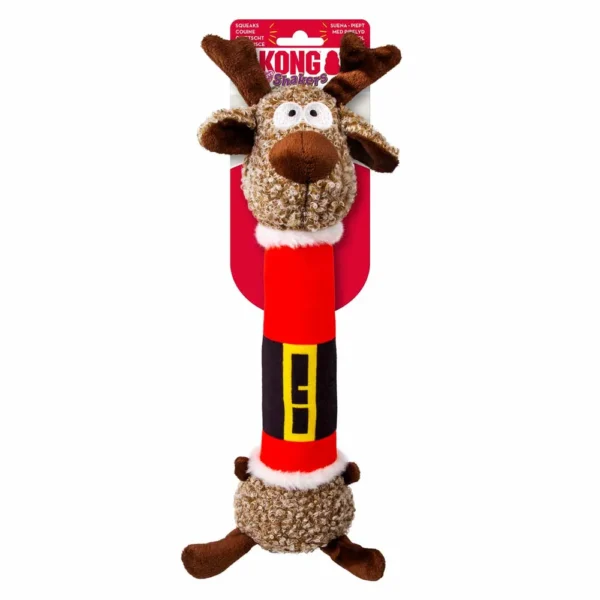 KONG Holiday Juleleke Shakers Luvs Reindeer M 35x13x7cm