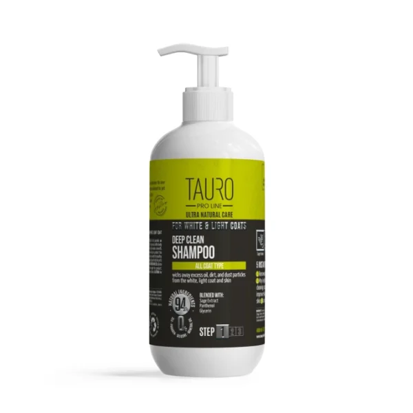Tauro Pro Line Ultra Natural Care Deep Clean Shampoo for White and Light Coats 400ml