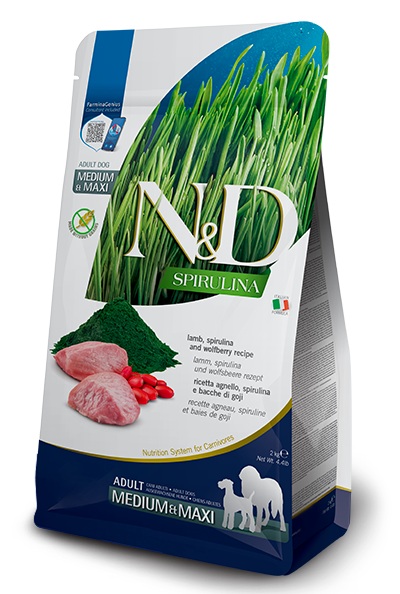 Farmina N&D Dog Spirulina Lamb Adult Medium & Maxi 7kg