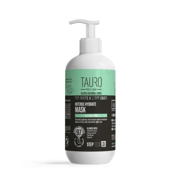 Tauro Pro Line Ultra Natural Care Intense Hydration Mask for White and Light Coats 400ml