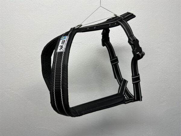 MR Sykkel-/sporsele sort str 3 m/ 4 hals