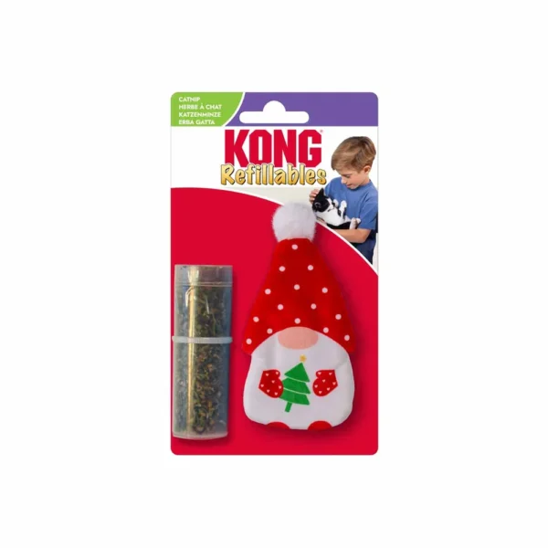 KONG Cat Holiday Juleleke Refillables Gnome 5x5x10cm