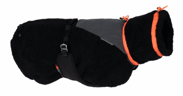 Non-Stop Dogwear Trekking Fleece Dog Jacket black/orange str 60