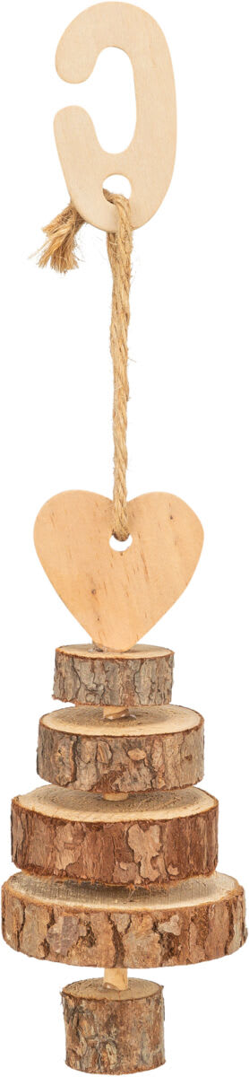 Juleleke Xmas Gnager Juletre Tre/sisal ø7x28cm